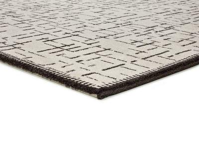 ALFOMBRA NÓRDICA BLANCO Y NEGRO RETRO 12888