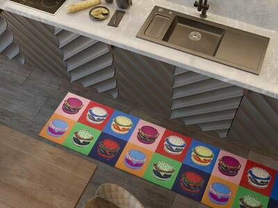 ALFOMBRA DE COCINA RICCI POP ART