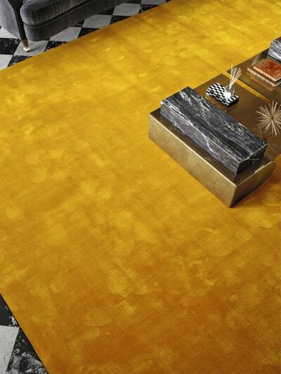 ALFOMBRA A MEDIDA GLAMOUR 125 MOSTAZA
