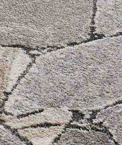 ALFOMBRA SHAGGY EFECTO MÁRMOL 9055 GRIS