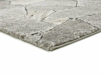 ALFOMBRA SHAGGY EFECTO MÁRMOL 9055 GRIS