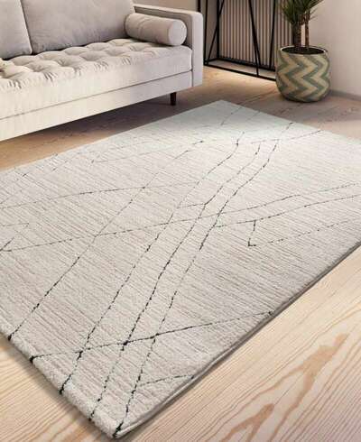 ALFOMBRA BEREBER 2379 BLANCO Y NEGRO