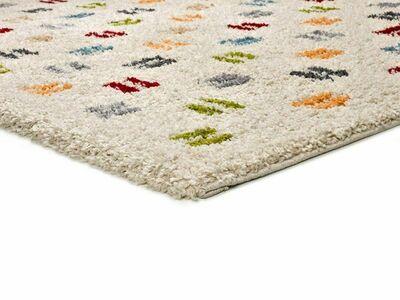 ALFOMBRA GEOMÉTRICA DE PELO LARGO 8819 MULTICOLOR