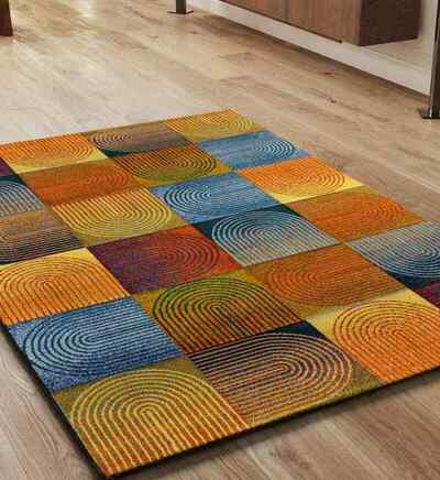 ALFOMBRA GEOMÉTRICA 40407 MULTICOLOR