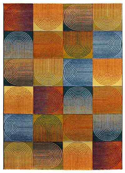 ALFOMBRA GEOMÉTRICA 40407 MULTICOLOR