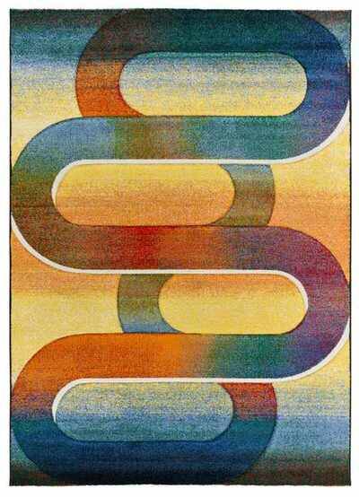 ALFOMBRA GEOMÉTRICA 40405 MULTICOLOR
