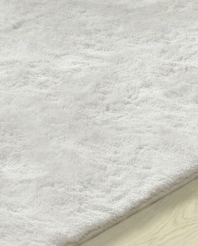 ALFOMBRA BLANCA DE PELO LARGO ROMA (antideslizante)