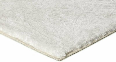 ALFOMBRA BLANCA DE PELO LARGO ROMA (antideslizante)