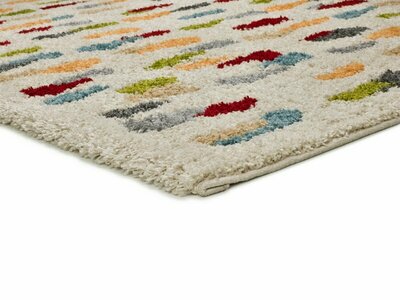 ALFOMBRA MODERNA DE PELO LARGO 8822 MULTICOLOR