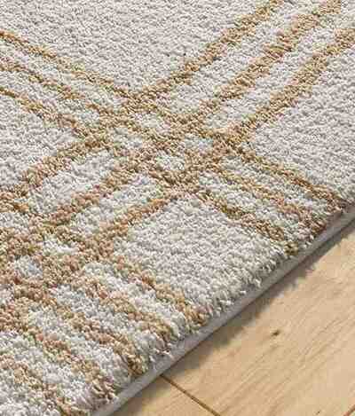 ALFOMBRA DE PELO LARGO 8808 BEIGE