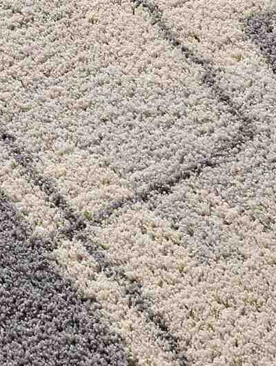 ALFOMBRA DE PELO LARGO 8812 GRIS PLATA