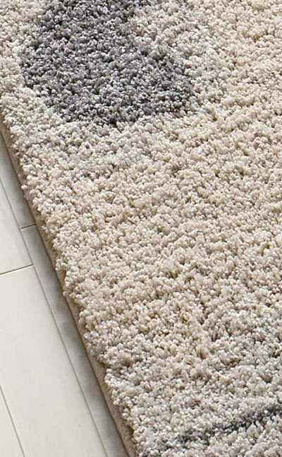 ALFOMBRA DE PELO LARGO 8812 GRIS PLATA
