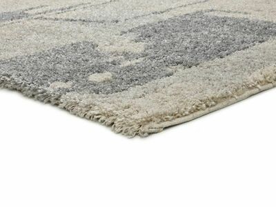 ALFOMBRA DE PELO LARGO 8812 GRIS PLATA