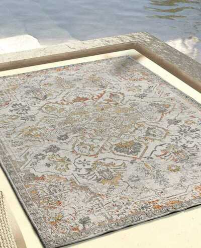 ALFOMBRA VINTAGE PARA EXTERIOR 54574 MULTICOLOR