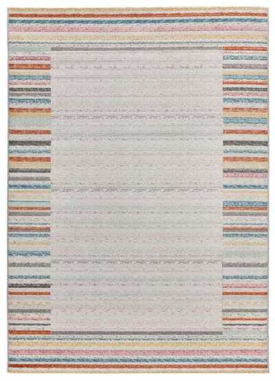 ALFOMBRA DE EXTERIOR A RAYAS 54573 MULTICOLOR