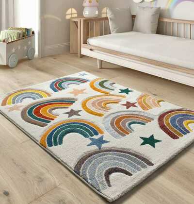 ALFOMBRA INFANTIL ARCO IRIS 40364 MULTICOLOR