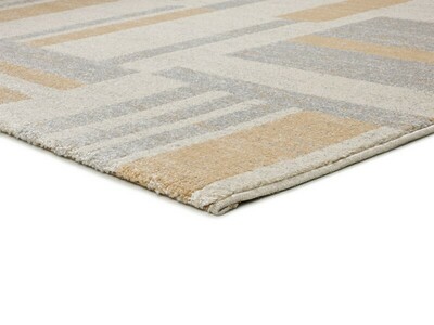 ALFOMBRA GEOMÉTRICA 12934 BEIGE/GRIS
