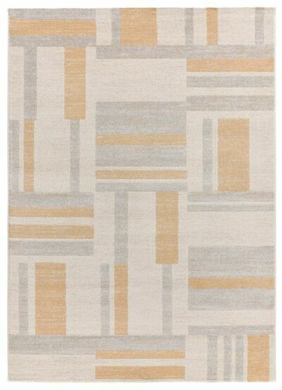 ALFOMBRA GEOMÉTRICA 12934 BEIGE/GRIS