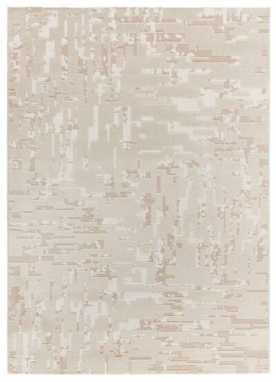  ALFOMBRA ABSTRACTA CON RELIEVE 12946 BEIGE