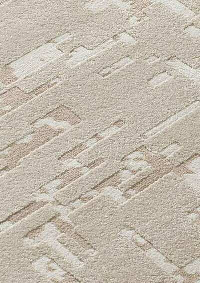  ALFOMBRA ABSTRACTA CON RELIEVE 12946 BEIGE