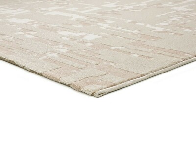  ALFOMBRA ABSTRACTA CON RELIEVE 12946 BEIGE