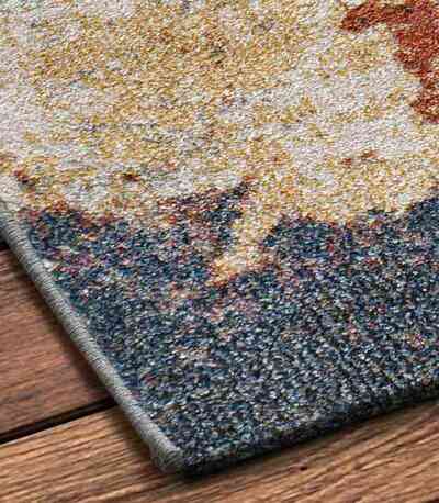 ALFOMBRA ABSTRACTA DE EXTERIOR 54569 MULTICOLOR