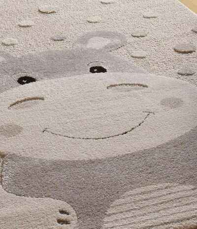 ALFOMBRA INFANTIL HIPOPÓTAMO 2345 BEIGE