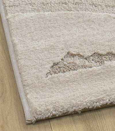 ALFOMBRA INFANTIL CARRETERAS Y TRACTORES 2346 BEIGE