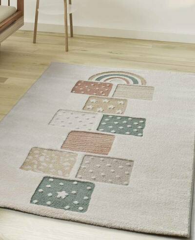 ALFOMBRA INFANTIL CON RELIEVE 2365 MULTICOLOR