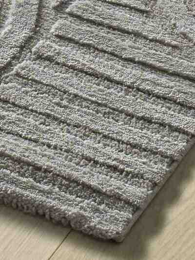 ALFOMBRA NÓRDICA EN RELIEVE 54406 GRIS PLATA