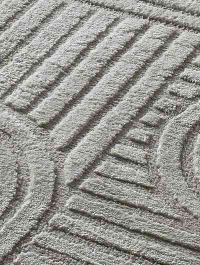 ALFOMBRA NÓRDICA EN RELIEVE 54406 GRIS PLATA