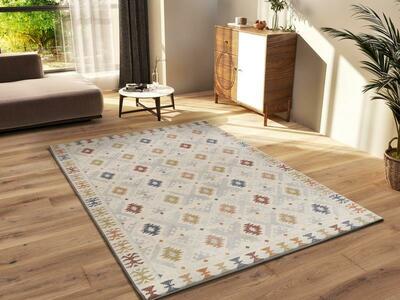 ALFOMBRA ÉTNICA 16805 MULTICOLOR