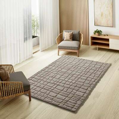 ALFOMBRA NÓRDICA EN RELIEVE 13 BEIGE