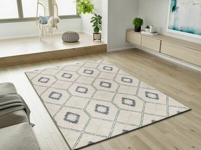 ALFOMBRA GEOMÉTRICA 16806 AZUL