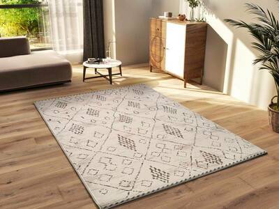 ALFOMBRA ÉTNICA 54008 CREMA