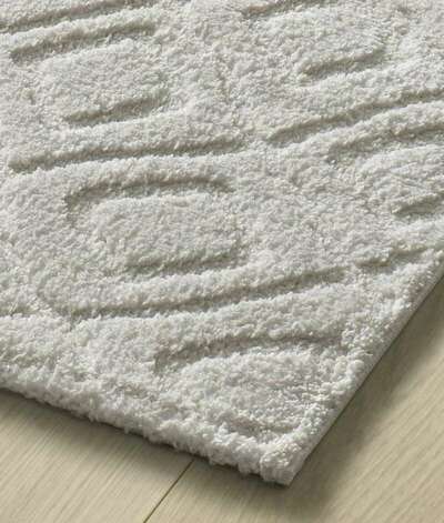 ALFOMBRA NÓRDICA EN RELIEVE 111 BLANCO