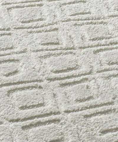 ALFOMBRA NÓRDICA EN RELIEVE 111 BLANCO