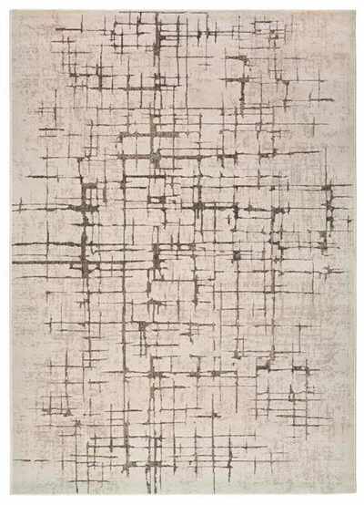 ALFOMBRA MODERNA 28001 CREMA