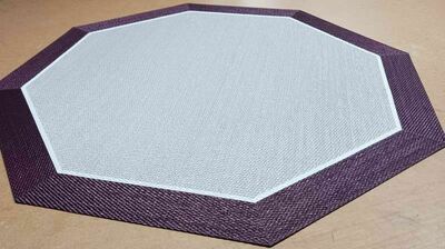 ALFOMBRA DE PVC OCTOGONAL ACABADO LINEA