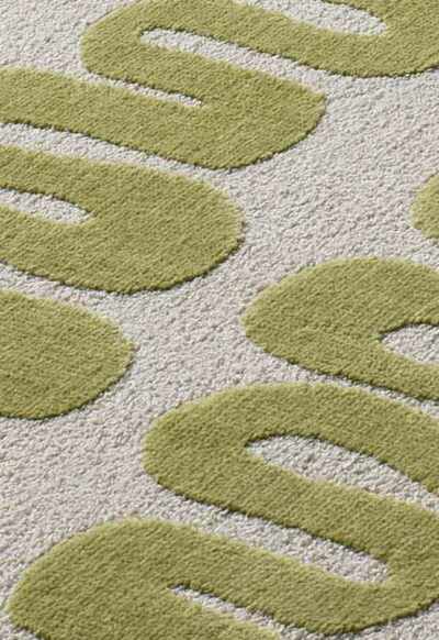 ALFOMBRA GEOMÉTRICA 25409 VERDE