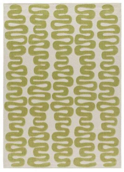 ALFOMBRA GEOMÉTRICA 25409 VERDE