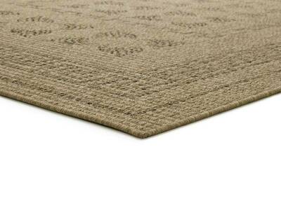 ALFOMBRA DE EXTERIOR ÉTNICA EFECTO YUTE 5046 NATURAL