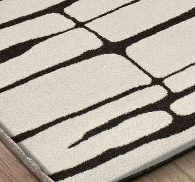 ALFOMBRA NÓRDICA BLANCO Y NEGRO 13019