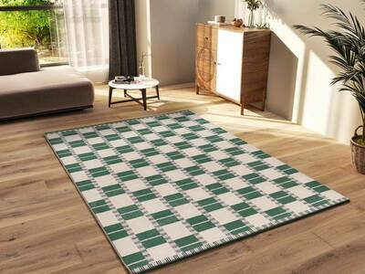 ALFOMBRA GEOMÉTRICA 13016 VERDE