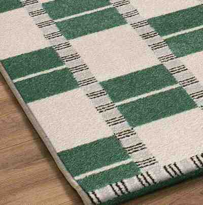 ALFOMBRA GEOMÉTRICA 13016 VERDE