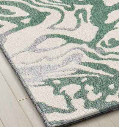 ALFOMBRA ABSTRACTA 13004 VERDE