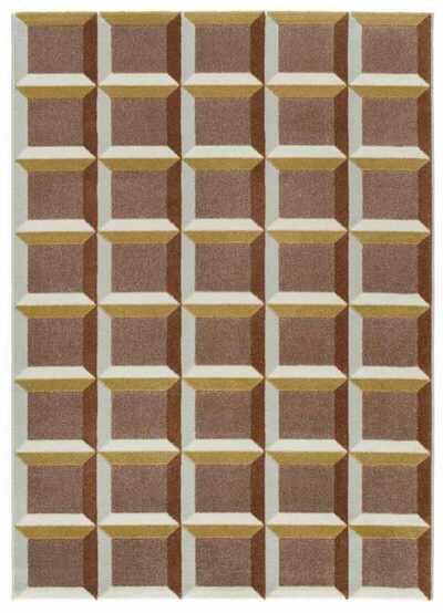 ALFOMBRA GEOMÉTRICA 12997 CALDERA