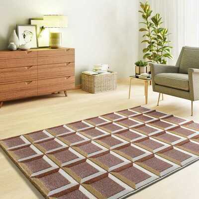 ALFOMBRA GEOMÉTRICA 12997 CALDERA