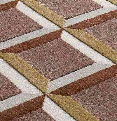 ALFOMBRA GEOMÉTRICA 12997 CALDERA