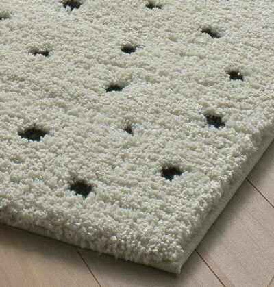 ALFOMBRA NÓRDICA DE PELO LARGO 80406 BLANCO